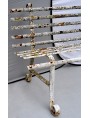 Wrought iron bench - 4 places - very strong