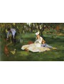 Edouard Manet 1874 "la famiglia Manet nel loro giardino di Argenteuil"