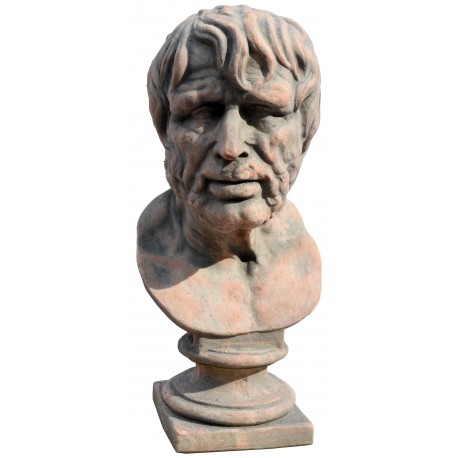 Testa / Busto in terracotta di Seneca
