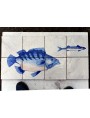 Blue majolica fishes