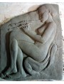 Throne Ludovisi relief left clay raw
