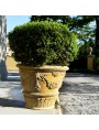 Vaso da Limoni con festoni da 70 cm terracotta Impruneta conca
