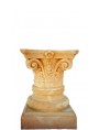 Small Corinthian column H.48cms/Ø32cms - terracotta with capital