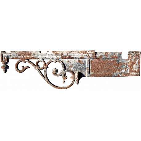 Ancient original Italian 91cms Iron brackets