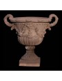 Dark Terracotta ornamental vase from Petroio