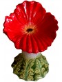 Majolica seat - red poppy