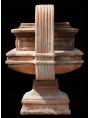 Coppa quadrata neoclassica palazzo reale di Napoli terracotta