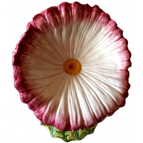 Stool in the form of a majolica flower