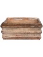 Antico Cassonetto a righe Napoletano in terracotta