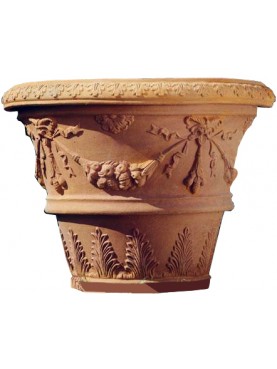 Tuscan Vase 80 cms terracotta Impruneta flowerpot