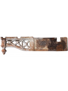 Ancient original Italian 77cms Iron brackets