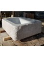 Lavandino moderno in marmo bianco di Carrara