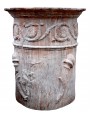 Cylindrical ornamental vase, copy of a Roman vase of the first century AD