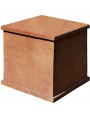 Square terracotta small cube for vases and sculptures