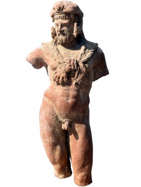 Statua di Ercole in terracotta copia Musei Vaticani