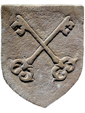 Stemma in pietra arenaria - vaticano