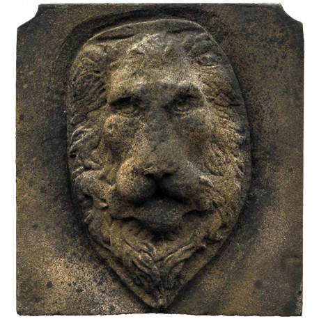 Mascherone Testa di Leone in malta cementizia - Verrocchio