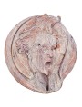Tondo in terracotta formato a mano ispirato al disegno di Michelangelo del 1525