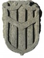 Stone italian coat of arms