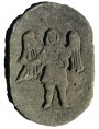 Angel, Sacred image on stone shield