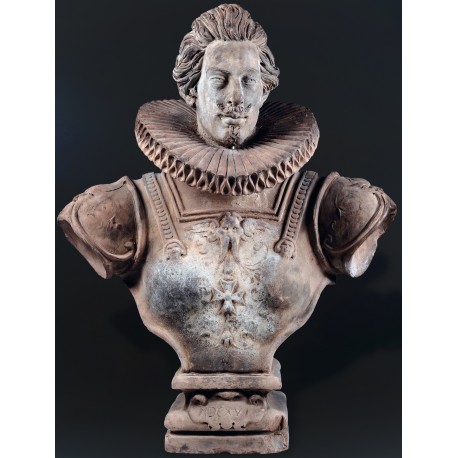 Busto di Cosimo II dei Medici in terracotta