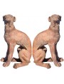 coppia di Cani versanti in terracotta