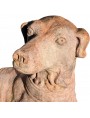 Terracotta dogs pair