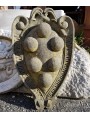 ancient Medici's coat of arms in Florentine serena-stone