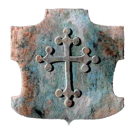 Croce Pisana lobata in pietra arenaria