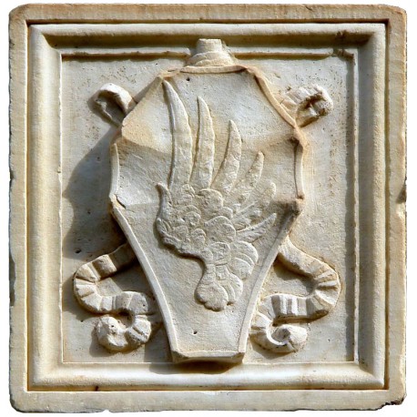 Landi's coat of arms limestone