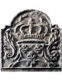 french cast-iron Fireback - arms of France