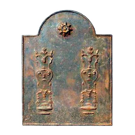 Original ancient cast iron Fireback emperor age