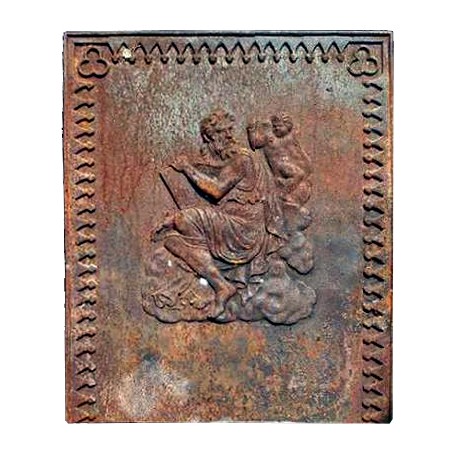 ancient zeus cast iron fireback