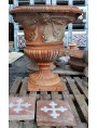 Coppia di antichi vasi a calice Ricceri Impruneta originali