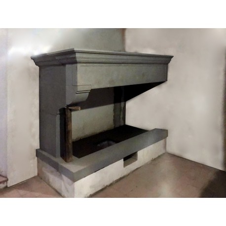 Stone fireplace hood for kitchen - our production - sandstone