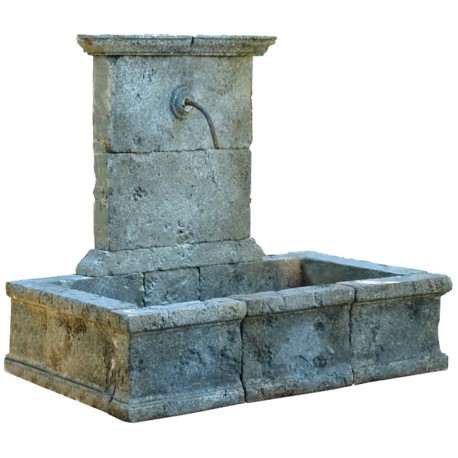 Stone fountain ancient old wash