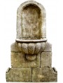Stone fountain with basin