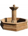 Rounded stone fountain