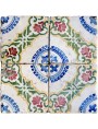 Ancient italian Majolica glazed tiles