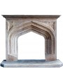 Typical English fireplace - limestone