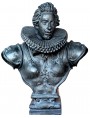 Bust of Cosimo II de Medici in bronze patinated terracotta