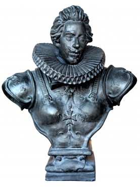 Busto di Cosimo II dei Medici in terracotta patinata a bronzo - nostra produzione