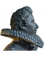 Bust of Cosimo II de Medici in bronze patinated terracotta