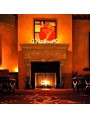 The original fireplace from the Gramercy Hotel in New York