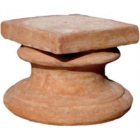 Terracota base H.18cms/19,5x19,5cms for heads or small sculptures