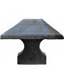 Stone table from 3 / 4 m long - original antique - three legs