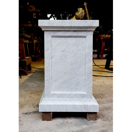 Base in marmo bianco di Carrara per statue o vasi