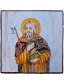 Saint Anthony the Great - votive majolica tile