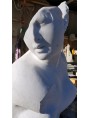 Marble crouched Afrodite bust