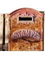 Antica cassetta postale italiana di grandi dimensioni in ghisa